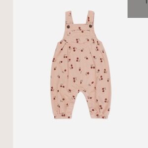 Pink Floral Kids Overalls